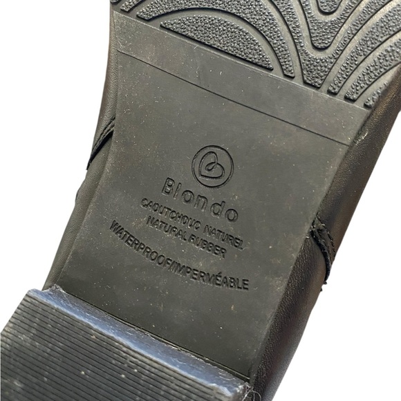 Blondo Sz 9M Black Ankle Leather Boots Waterproof - Picture 6 of 8